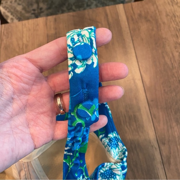 Vintage Perfect Fit by Roxanne Mid Century 1960s One Piece Aqua Floral Swimsuit - Picture 9 of 13